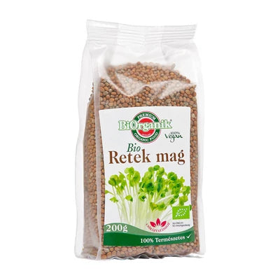 Retekmag csíráztatásra BIO 200g Biorgan.