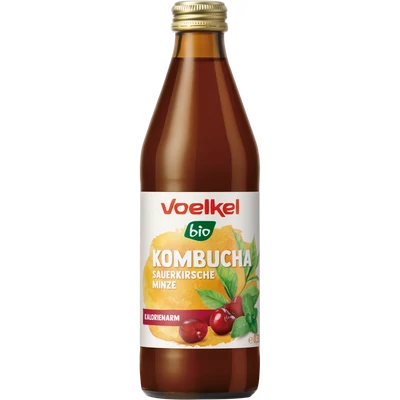 Kombucha cseresznye-menta BIO 330ml Voel