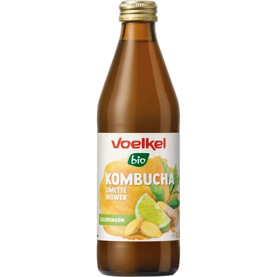 Kombucha lime-gyömbér BIO 330ml Voelkel