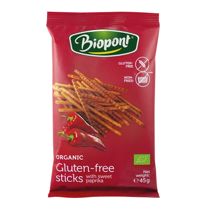 Gluténmentes sóspálcika (paprikás) BIO