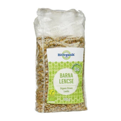 Barna lencse BIO 500g Biorganik
