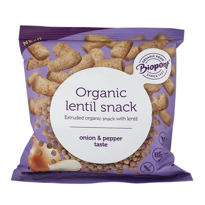 Extrudált lencse hagymás-borsos BIO 60g