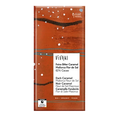 Étcsokoládé 62% (sós karamell) BIO 80g V