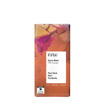 Étcsokoládé 71% kakaóval BIO 100g Vivani