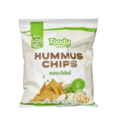 Humusz chips cukkinivel 50g FoodyFree