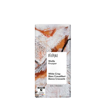 Fehércsokoládé puff. rizzsel BIO 100g