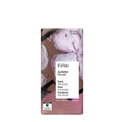 Étcsokoládé mandulával BIO 100g Vivani